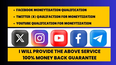 i will Qualify Any Social media Page for Moneytization 100% Money Back Guarantee